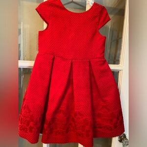 Little girl’s dressy red dress, size 3